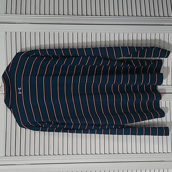 2XL Under Armour long sleeve pull over. Orange and blue striped- gently used - Picture 3 of 3